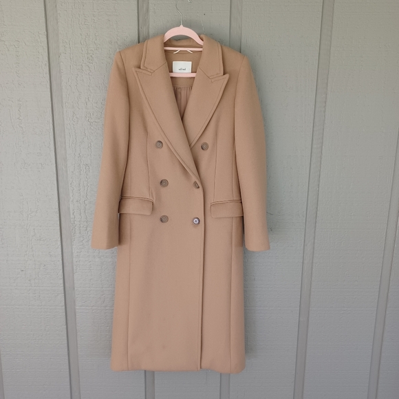Aritzia Jackets & Blazers - Aritzia Wilfred Kerr Double Breasted Coat Size S Women Quiet Luxury Wool Blend